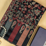 Mens Wool Shawl, Kashmiri Kani Fine Wool Shawl, Soft and Warm With Kashmiri Paisleys, Large Wrap Shawl, Light Weight 2.50 Mtr x 1.30 Mtr, Perfect Gift For Your Loved Ones. - The Amritsar Store