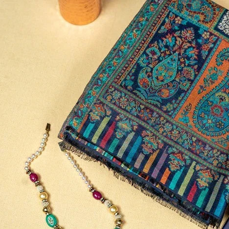 Womens Kani Zari Shawl - The Amritsar Store