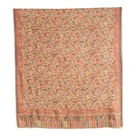 Womens Kani Fine Wool Shawl, Beige, Soft and Warm Wool Large Wrap, Woven Handloom Jacquard Design With Kashmiri Paisleys, Light Weight 160 gram Shawl for Women 2.10 x 1.15 - The Amritsar Store