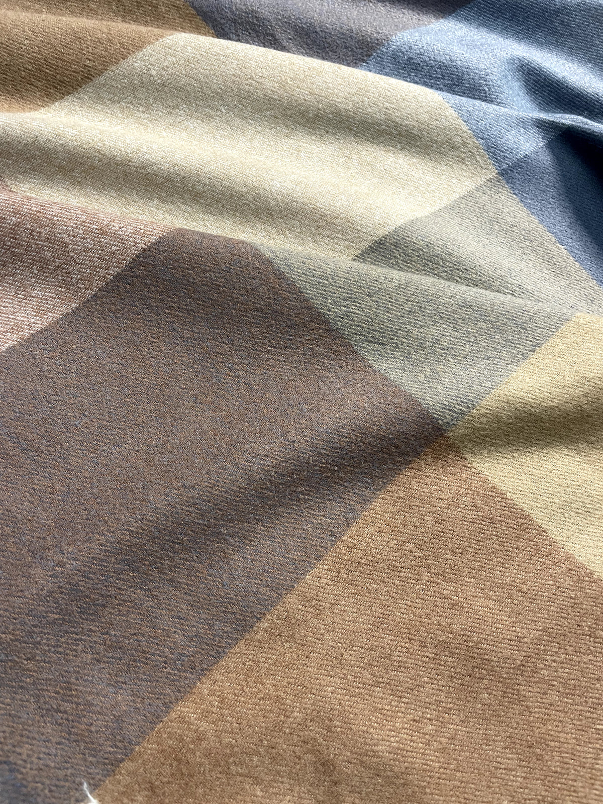 The Amritsar Store Brown, Beige & Grey Check Wool Scarf with Classic Plaid Pattern