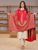 The Amritsar Store Timeless Kashmiri Jamawar Shawl – Luxurious Warm Traditional Wool Shawl with Classic Design