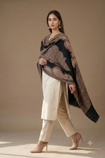 Shawl for Women – Elegant Kashmiri Jamawar with Paisley Motifs | The Amritsar Store - The Amritsar Store