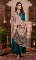 The Amritsar Store Elegant Kashmiri Women’s Shawl in Classic Toosh – Soft Warm Traditional Wool Wrap