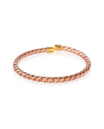 Copper & steel designer bangle by The Amritsar Store, freesize openable kada with stylish dual-tone finish suitable for men and boys.