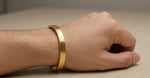 Designer Brass Kada (Lines,Mens) 6 mm Thickness by The Amritsar Store - The Amritsar Store