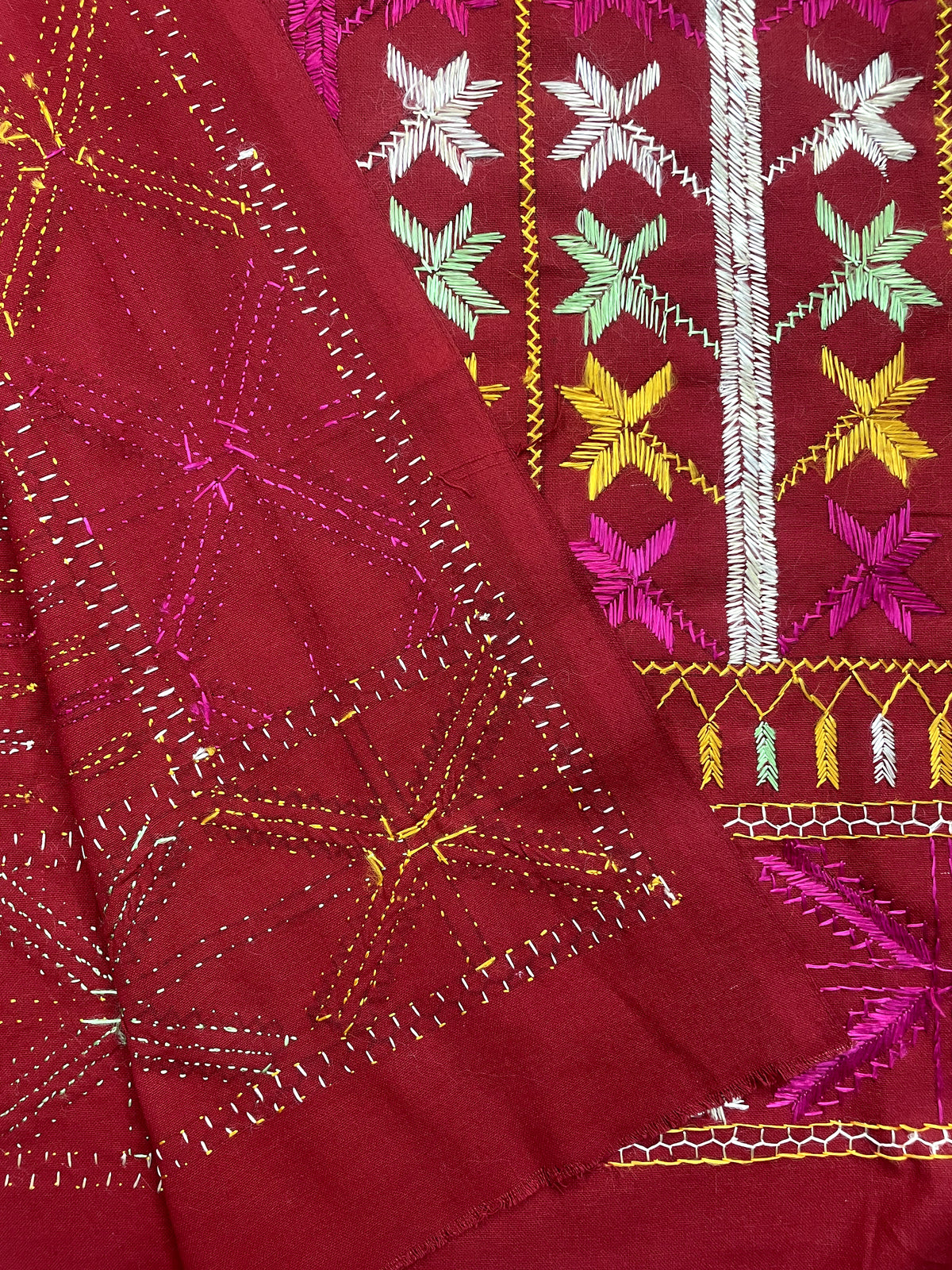 Multicolor Punjabi embroidered Phulkari Bagh dupatta for women by The Amritsar Store with traditional handcrafted ethnic embroidery