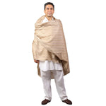 Striped Subtle Fine Wool Light Weight shawl - The Amritsar Store