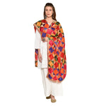 Multiple Hues Phulkari Dupatta without Mirror Work by The Amritsar Store - The Amritsar Store