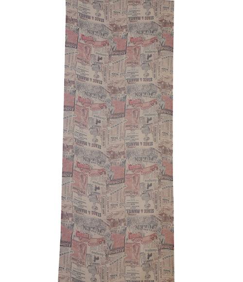 Wool-Silk-Semi-Pashmina-Colorful-Bright-Shade-Newspaper-print-Contemporary-Digital Print-Scarf-Abstract-Multi-Color-nf80a - The Amritsar Store