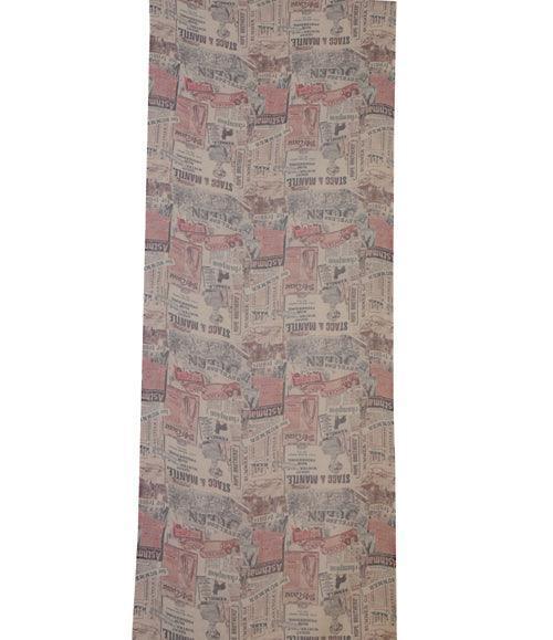 Wool-Silk-Semi-Pashmina-Colorful-Bright-Shade-Newspaper-print-Contemporary-Digital Print-Scarf-Abstract-Multi-Color-nf80a - The Amritsar Store