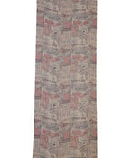 Wool-Silk-Semi-Pashmina-Colorful-Bright-Shade-Newspaper-print-Contemporary-Digital Print-Scarf-Abstract-Multi-Color-nf80a - The Amritsar Store