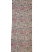 Wool-Silk-Semi-Pashmina-Colorful-Bright-Shade-Newspaper-print-Contemporary-Digital Print-Scarf-Abstract-Multi-Color-nf80a - The Amritsar Store