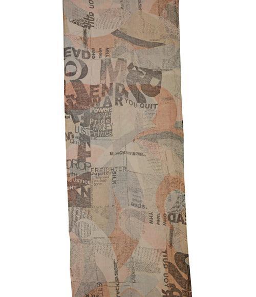 The Amritsar Store ,Read Me- Newspaper Print Scarf - The Amritsar Store