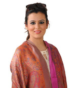 Silk Worms- Plain Border Stole - The Amritsar Store