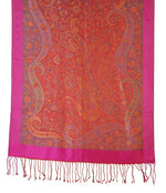 Silk Worms- Plain Border Stole - The Amritsar Store
