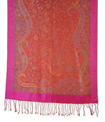 Silk Worms- Plain Border Stole - The Amritsar Store
