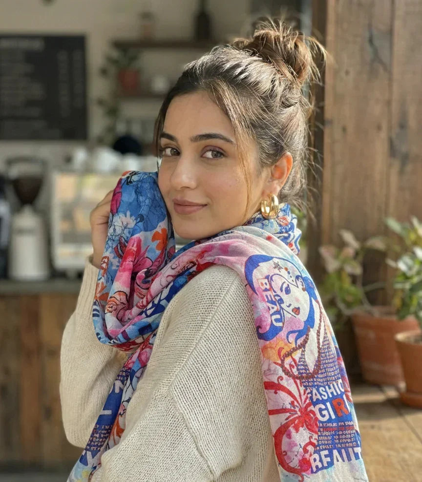 The Amritsar Store Fashion Girl- Get Ready And Step Out Scarf - The Amritsar Store