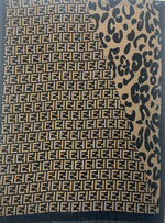 The Amritsar Store Leopard Print and Fendi-inspired Scarf (Reversible) - The Amritsar Store