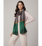 Women Scarf, Multicolor Bamboo Silk Scarf, Soft & Fine Quality with Stripes Pattern All Season Stole Size 2.00 x 0.70 Mtr Weight 120 Grams - The Amritsar Store