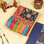 The Amritsar Store Womens Black Extra Fine Wool ,Kalamkari Handcrafted Shawl - The Amritsar Store