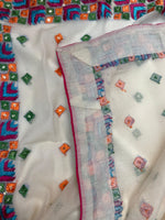 Phulkari Dupatta – Hand Embroidered Off-White Dupatta for Women | The Amritsar Store - The Amritsar Store