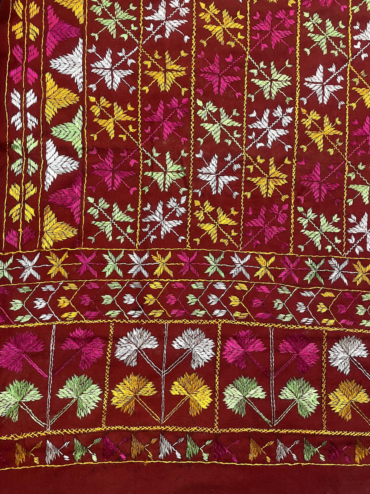 Phulkari Bagh Dupatta – Hand Embroidered Punjabi Dupatta | The Amritsar Store - The Amritsar Store