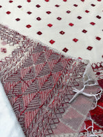 Phulkari Dupatta – Hand Embroidered Dupatta with Maroon Embroidery | The Amritsar Store - The Amritsar Store