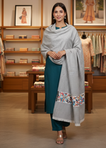The Amritsar Store Heritage Drapes Women’s Traditional Kashmiri Kani Shawl – Intricate Woven Design in Classic Style