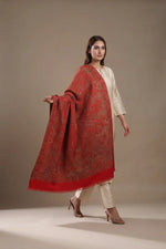 Women's Shawl – Kani Jamawar Full Jaal Design | The Amritsar Store - The Amritsar Store