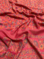 Women's Kashmiri Jaal shawl featuring intricate paisley and floral weave in a premium designer wrap with elegant traditional craftsmanship.