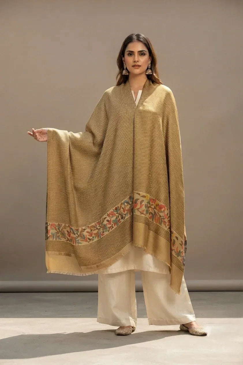 Women's Kashmiri Kani Shawl – Traditional Heritage Weave | The Amritsar Store - The Amritsar Store