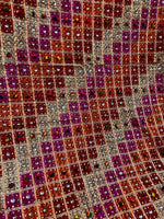 Handmade Full Jaal Heavy Embroidery Thread and Mirror Work Phulkari Dupatta By The Amritsar Store - The Amritsar Store