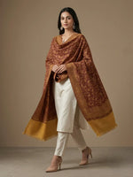 Women's Kashmiri Jaal Shawl – Floral Weave Reversible Designer Wrap | The Amritsar Store - The Amritsar Store