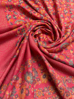 Women's Kashmiri Jaal shawl featuring intricate paisley and floral weave in a premium designer wrap with elegant traditional craftsmanship.