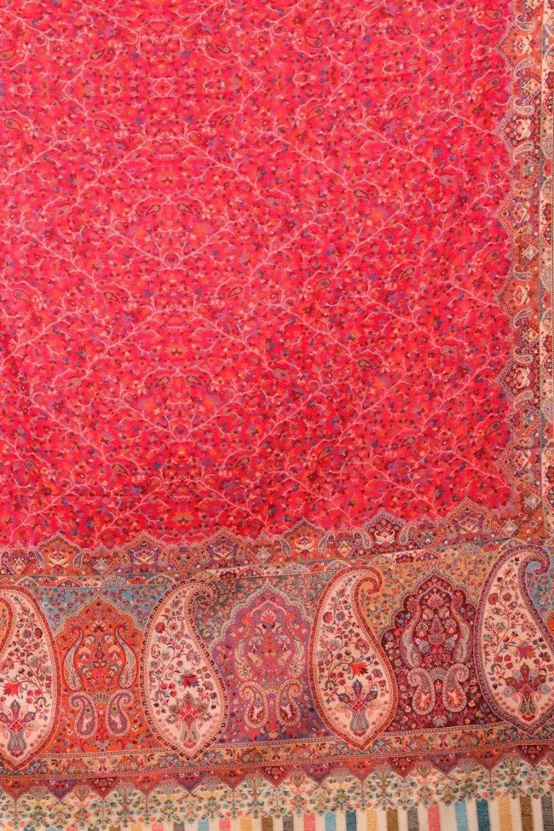 Women's Shawl, Kani Jamawar Shawl, Kashmiri Shawl, Wool Rich Shawl, Soft & Warm Shawl, Shawl For Women - The Amritsar Store