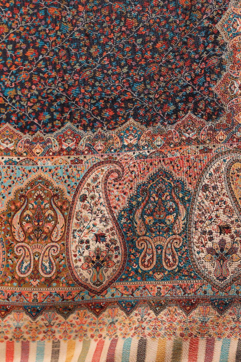 Women's Shawl, Kani Jamawar Shawl, Kashmiri Shawl, Wool Rich Shawl, Soft & Warm Shawl, Shawl For Women - The Amritsar Store