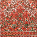 Collectors Edition Cream Jamawar Kashmiri Pure Wool Embroidery Multicolor Thread Work Shawl - The Amritsar Store