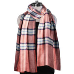 The Amritsar Store , Multicolor Bamboo Silk Scarf, Soft & Fine Quality with Check Pattern All Season - The Amritsar Store