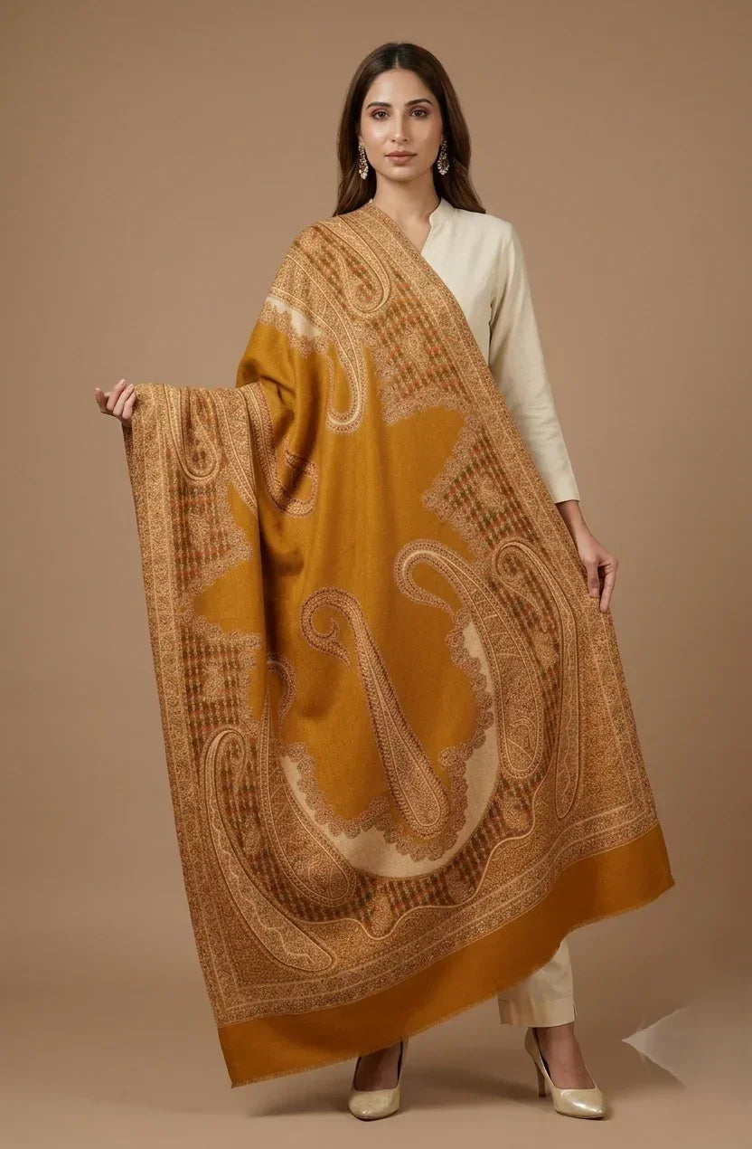 Women's Shawl Kashmiri Jamawar – Luxurious Warmth & Timeless Style | The Amritsar Store - The Amritsar Store