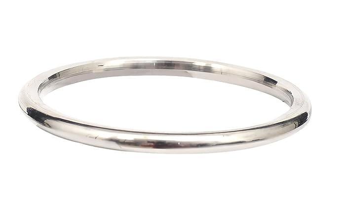 The Amritsar Store Round Metallic Stainless Steel Kada for Men 5 mm thickness (NO EDGES) - The Amritsar Store