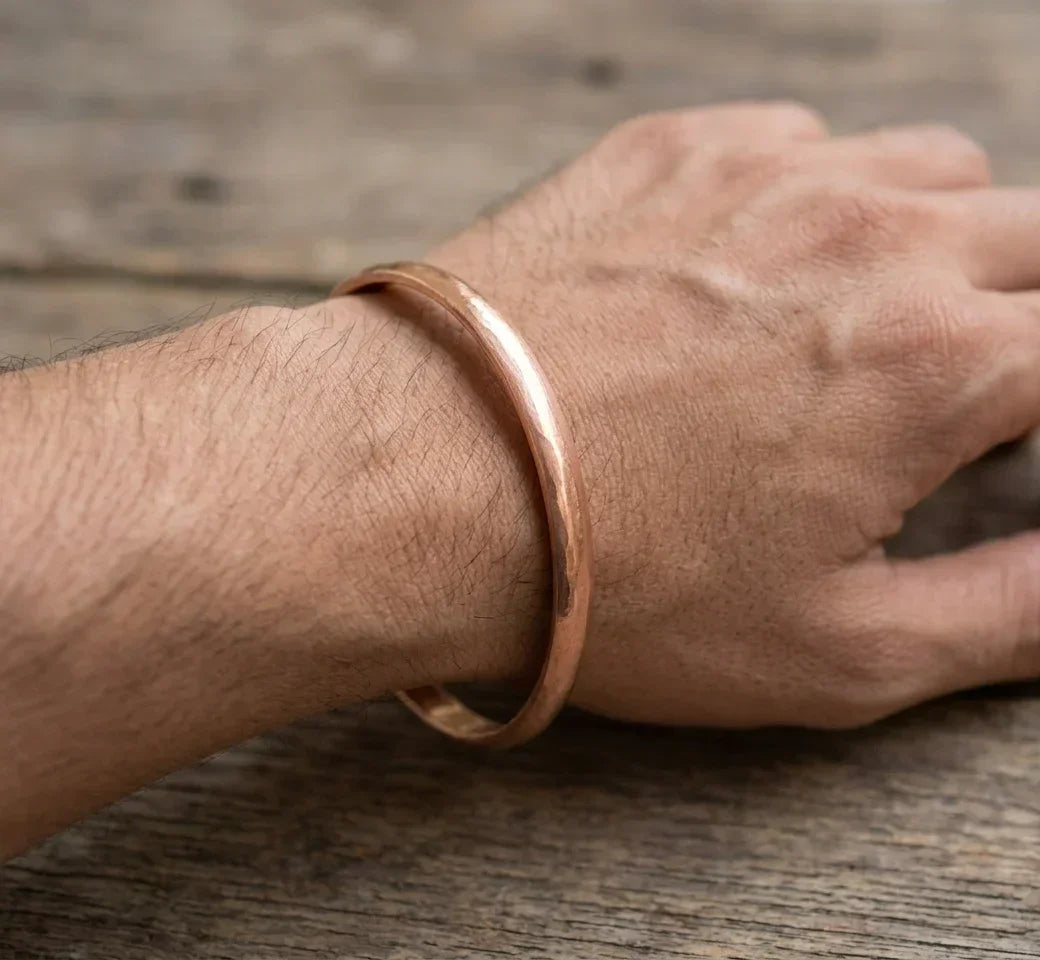 Mens Copper Kada (Plain) 6 mm thickness by The Amritsar Store - The Amritsar Store