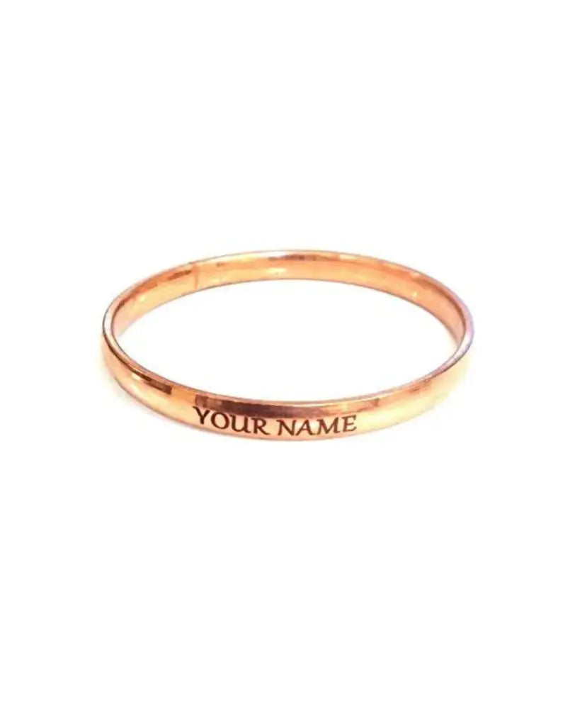 Customised plain copper kada for men with 6mm thickness by The Amritsar Store, classic traditional Sikh style bangle for daily wear