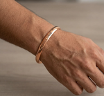 Customised plain copper kada for men with 6mm thickness by The Amritsar Store, classic traditional Sikh style bangle for daily wear