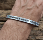 Mens Kada Stainless Steel Customized Full Sanskrit Vedic Puran Mantra by The Amritsar Store - The Amritsar Store