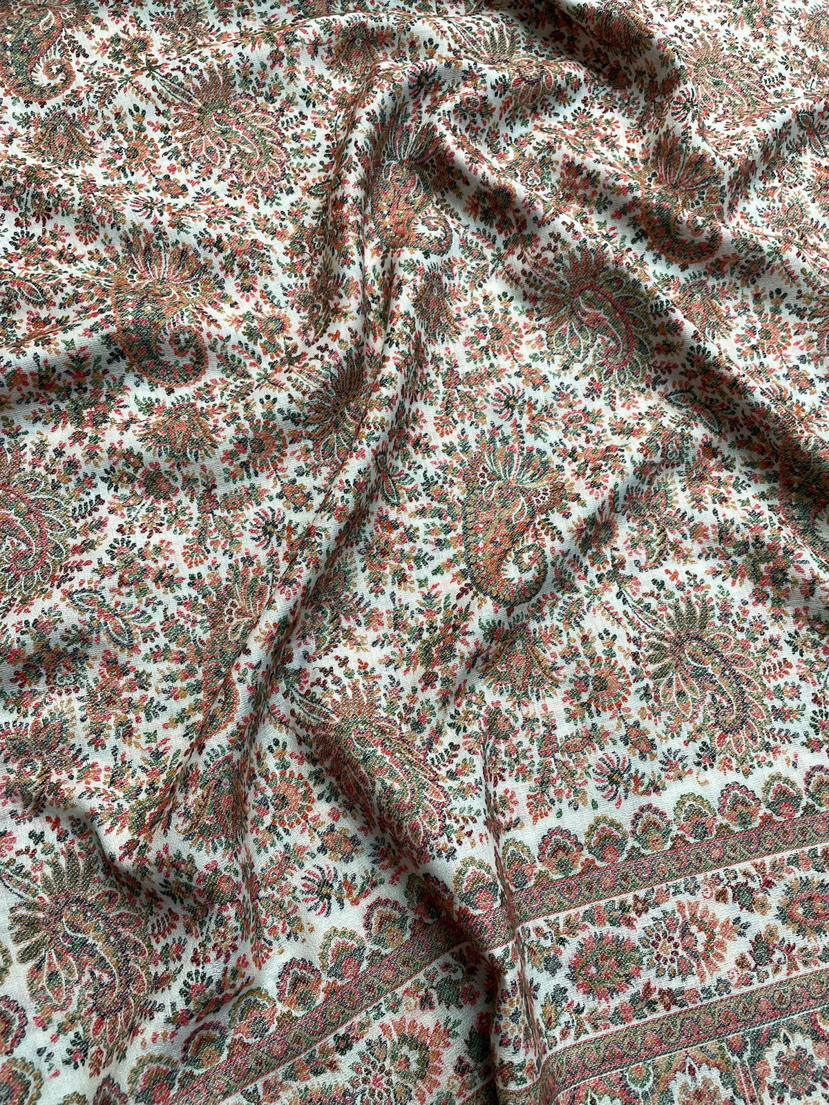 The Amritsar Store Mens Fine Wool Kani Shawl – Paisley Pattern , Shawl For Men - The Amritsar Store