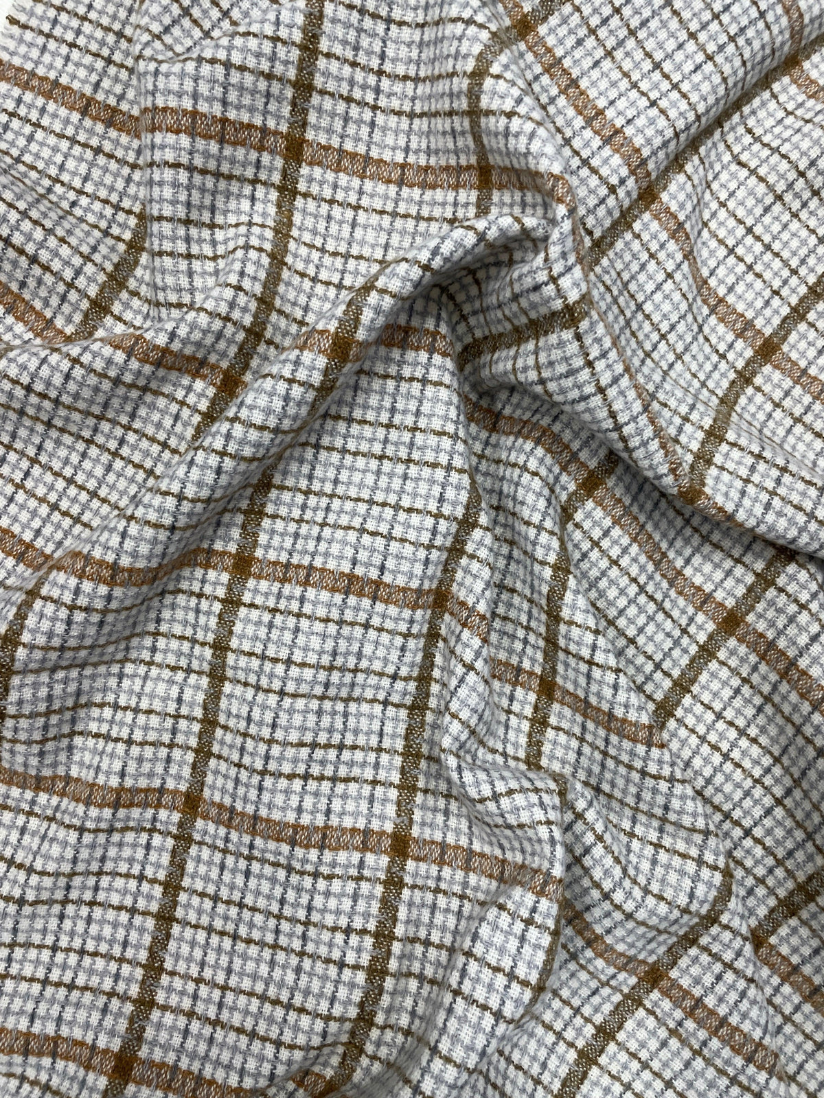 Grey Checkered Scarf for Men & Women – Lightweight Soft Fringe Wrap | The Amritsar Store - The Amritsar Store