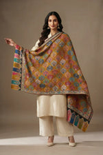 Shawl for Women – Extra Fine Wool Kalamkari Design | The Amritsar Store - The Amritsar Store