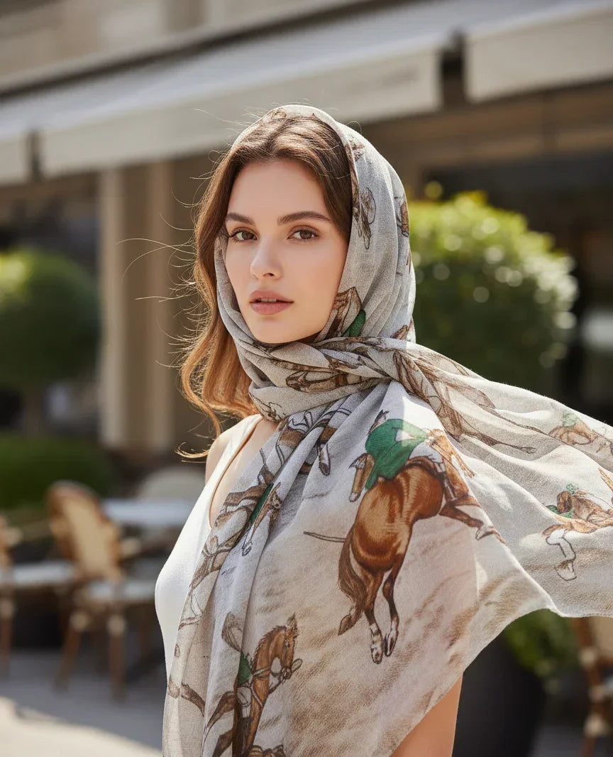 The Amritsar Store ,Wild Horses Scarf - The Amritsar Store