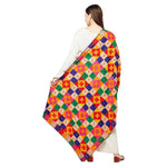 Ghungru Multicolor Mirror Work Phulkari Dupatta By The Amritsar Store - The Amritsar Store