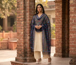 Phulkari Dupatta – Hand Embroidered Navy Blue Dupatta for Women | The Amritsar Store - The Amritsar Store